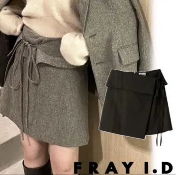 FRAY I.D 프레이 아이디 랩 디자인 미니 스커트