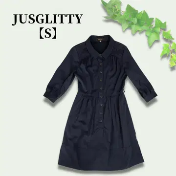 성숙 큐트 JUSGLITTY 원피스 무릎 기장 네이비