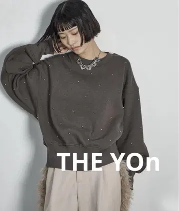 [ THE YOn ] 도트 스터드 맨투맨 풀오버 더욘 택 포함 새상품