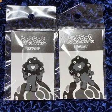 새상품 오사카 간사이 만박 한정판 블랙 미야쿠미야쿠 핀 배지 2개 세트