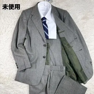 미사용 Hsmpshine 수트 셋업 헤링본 트위드 LP4