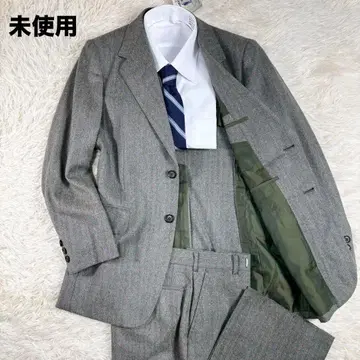 미사용 Hsmpshine 수트 셋업 헤링본 트위드 LP4