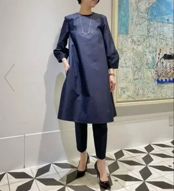택 포함 새상품 Ballsey 하이 카운트 더블 크로스 A 라인 원피스