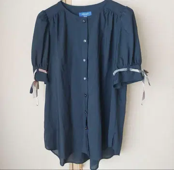 BLUE LABEL CRESTBRIDGE 오부소매 셔츠 36 네이비