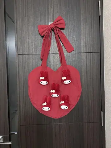 merry jenny My Melody 하트 토트백