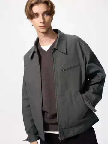 집업 블루종 DARK GRAY