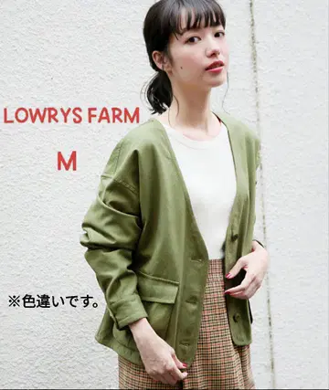 lowrys farm 노카라 밀리터리 자켓 베이지 M 롤리스