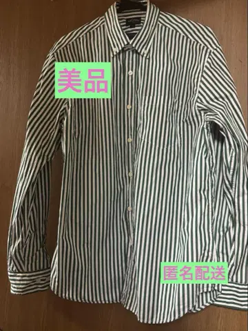 [ 새상품급 ] 노아 NOAH 스트라이프 자수 긴팔 셔츠