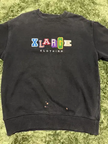 XLARGE 블랙 맨투맨 트레이닝복
