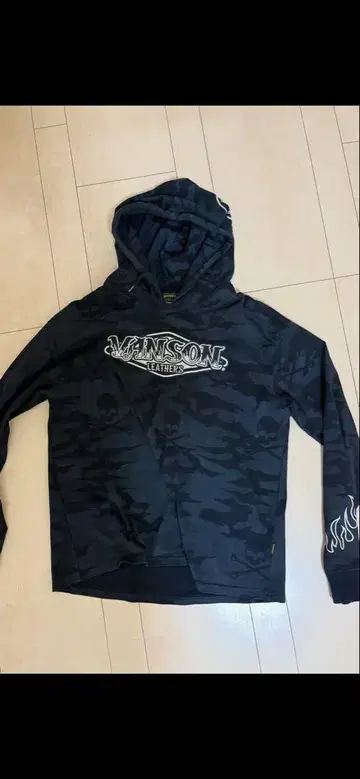 VANSON 카모플라쥬 후드티