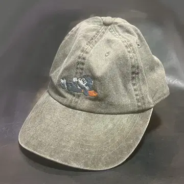 아라이 키리코 오오카미군 자수 캡 카키