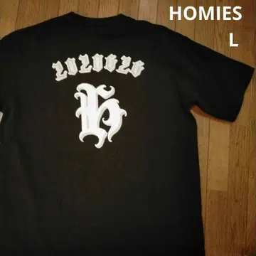 HOMIES 백 프린트 블랙 T셔츠 L