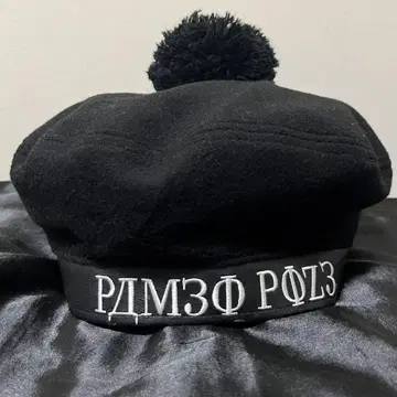 PAMEO POSE 파메오 포즈 폼폼 베레모 로고 자수