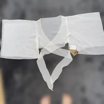 [레어] d.i.a. 화이트 쉬폰 가디건 헤이세이 갸루