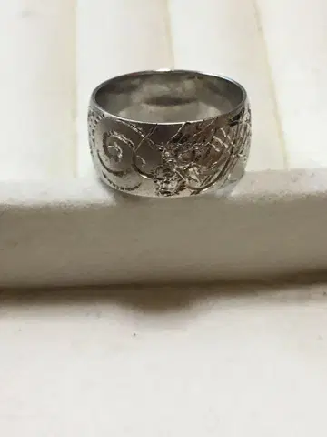 수조각 세공 실버 925 반지