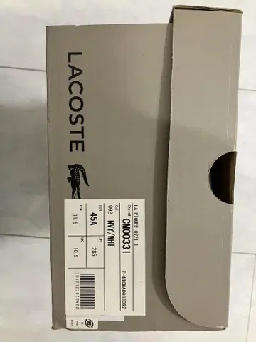 LACOSTE 네이비 스니커즈 CWO0331 45
