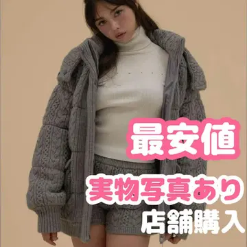 andmary Mary 퀼팅 니트 쉐입 자켓