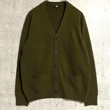 [UNIQLO] 유니클로 남성용 가디건 (M) 울 100% V넥