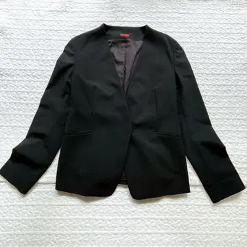 새상품급 투모로우랜드 데프레 트로피컬 울 노카라 자켓 블랙