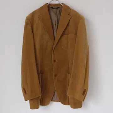 폴 스튜어트 테일러드 자켓 L 단 코듀로이 브라운