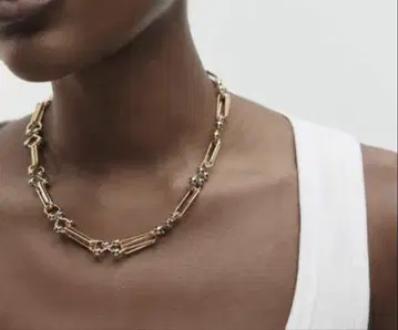 ZARA 완판템 메탈 체인 목걸이