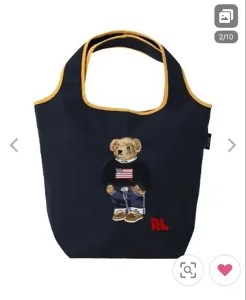 폴로 랄프로렌 [ 미사용 새상품 ] 토트백 폴로베어 자수백 여성용