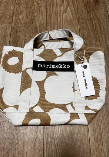 새상품 marimekko 핸드백 베이지/화이트 마리메꼬