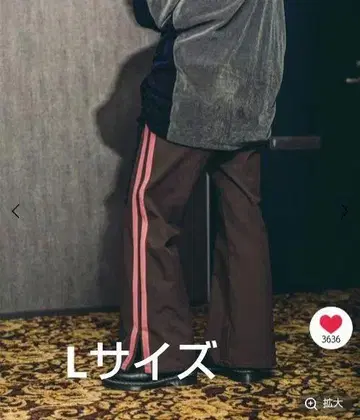 [MODE NORM CORE] 이지 플레어 라인 팬츠 브라운 L