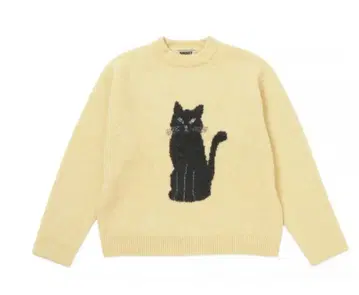 NKNIT cat jacquard KNIT YELLOW(cat)0