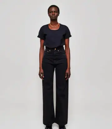 TOM WOOD 블랙 와이드 데님