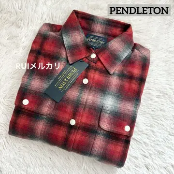 PENDLETON 펜들턴 체크 셔츠 플란넬 셔츠 레드 빨간색 S