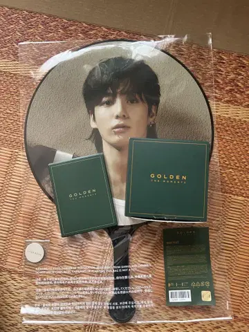 GOLDEN JUNGKOOK 부채 주얼리 BOX 카드 세트