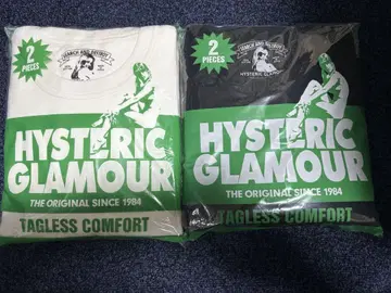HYSTERIC GLAMOUR 팩T 화이트 블랙 세트