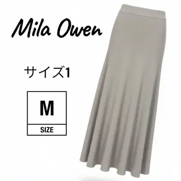 [ 새상품급 ] Mila Owen 미라 오웬 리브 소재 롱 스커트