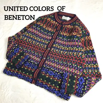 BENETON 이탈리아제 니트 가디건 빈티지 레트로 사이즈 46