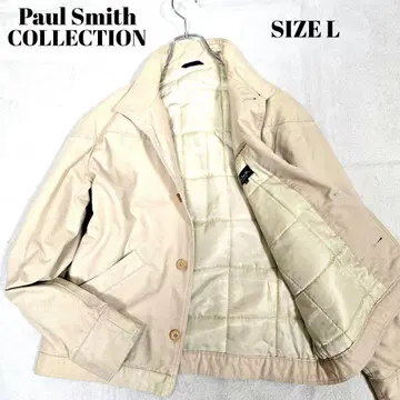 폴스미스 컬렉션 충전솜 자켓 블루종 코튼 베이지 L
