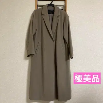 인기 슬로브 이에나 체스터 코트 베이지 롱 스타일리시 새상품급 세일