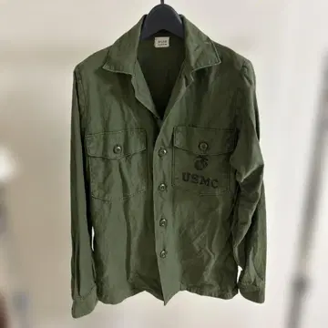 70s 미군 OG-107 유틸리티 셔츠 USMC 밀리터리 미국군