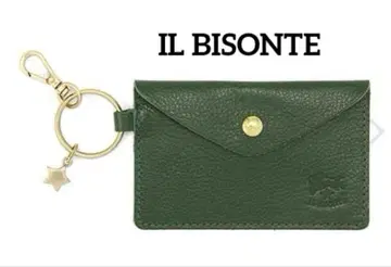 새상품급 인기 IL BISONTE (일비종떼) 카드 케이스 키링 그린