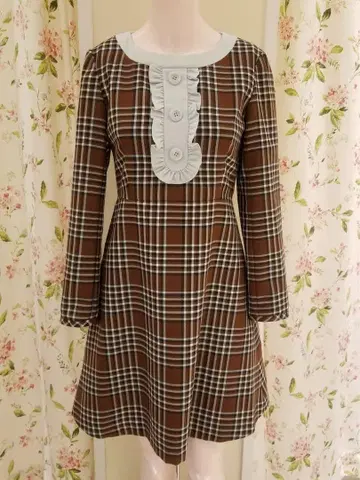 MILK 밀크 Favorite check OP 체크 원피스