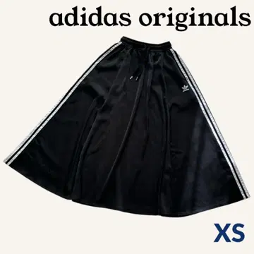 adidas 아디다스 새틴 플레어 롱 스커트 블랙 XS