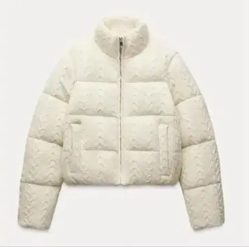 ZARA 니트 다운 자켓