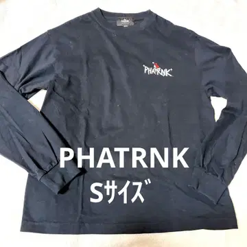 새상품급 PHATRNK 팻랭크 롱티 블랙 로즈 장미 S 사이즈
