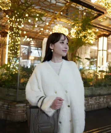 새상품급 루에마 le.ema 모헤어 터치 가디건