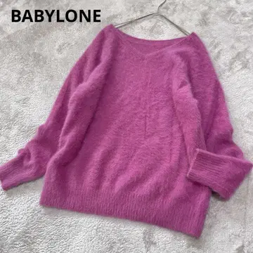새상품급 바빌론 BABYLONE FOX 캐시미어 2WAY 풀오버 니트