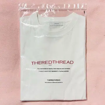 THEREDTHREAD T셔츠 화이트 반팔 더레드스레드