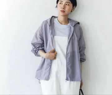 북유럽 생활 잡화점 가벼운 UV컷 후드티 라벤더