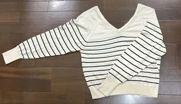 ZARA 울 혼방 보더 긴팔 니트 M 미사용 새상품
