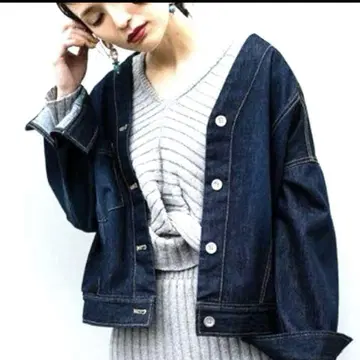 OSMOSIS loaf 노카라 데님 자켓 G