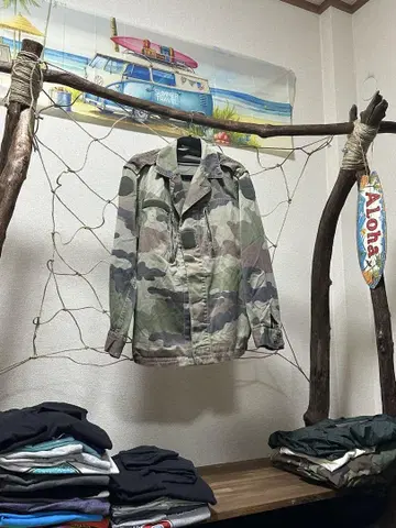 카모플라쥬 밀리터리 자켓 코튼 혼방